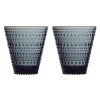 Verres Kastehelmi 30 cl, lot de 2, Gris foncé
