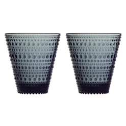 Verres Kastehelmi 30 cl, lot de 2, Gris foncé