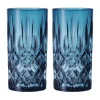 Verres Noblesse Longdrink 39,5 cl lot de 2, Vintage blue