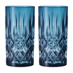 Verres Noblesse Longdrink 39,5 cl lot de 2, Vintage blue