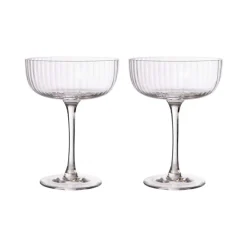 Verre sur pied Ernst, lot de 2, Transparent
