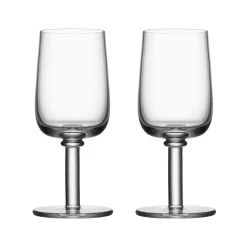 Verre sur pied Viva 25 cl Lot de 2, Transparent