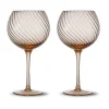 Verres à vin Opacity 47 cl lot de 2, Pêche
