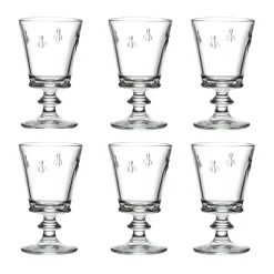 Verre à vin Abeille 24 cl, lot de 6, Transparent