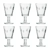 Verre à vin Fleur de Lys 24 cl, lot de 6, Transparent