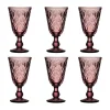 Verre à vin Lyonnais 23 cl, lot de 6, Améthyste