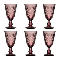 Verre à vin Lyonnais 23 cl, lot de 6, Améthyste