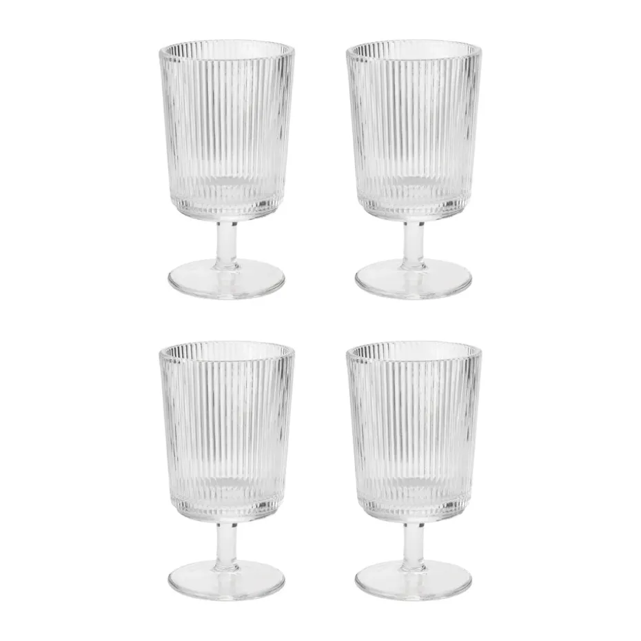Verre à vin Pilastro 18 cl Lot de 4, Clear