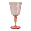Verre à vin Rice Bubble Design 36 cl, Peach