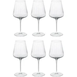 Verre à vin rouge Bernadotte Lot de 6, Cristalline