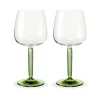 Verre à vin rouge Hammershøi 49 cl Lot de 2, Transparent-vert