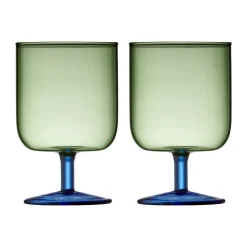 Verre à vin Torino 30 cl lot de 2, Green-blue