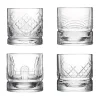 Verre à whisky Dandy 4 pièces, Transparent