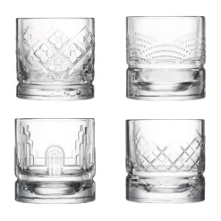 Verre à whisky Dandy 4 pièces, Transparent