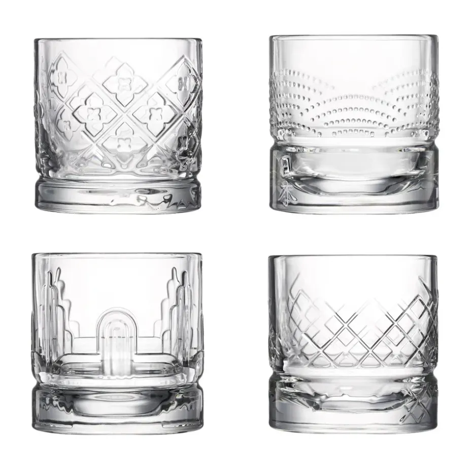 Verre à whisky Dandy 4 pièces, Transparent