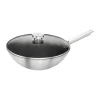 Wok Zwilling Plus Joy antiadhésif Ø30 cm, Acier inoxydable